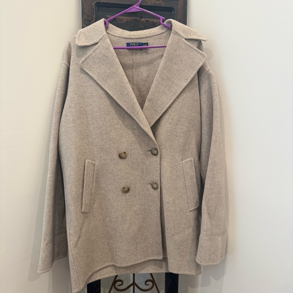 Ralph Lauren Women's Cream Pea Coat